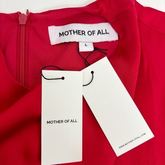Mother of All Rose Midi Dress in Red Size L - Picture 9 of 15